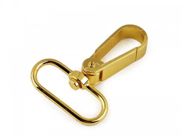 Karabiner drehbar 30mm - gold